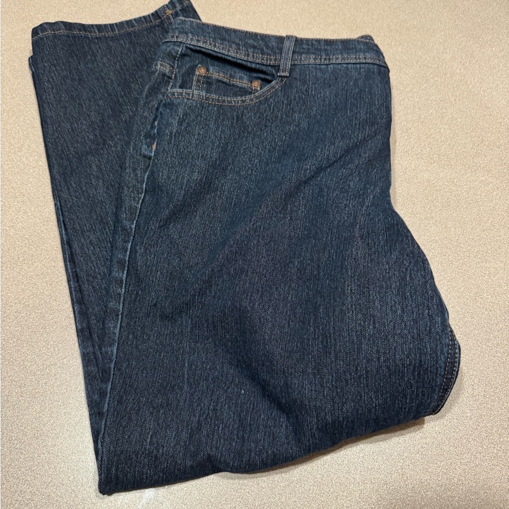 Charter Club Women's Dark Blue Straight Jeans